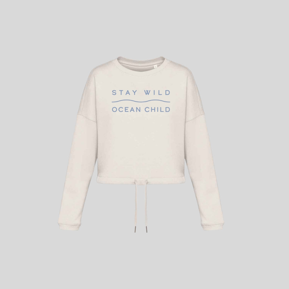 Stay Wild Oversized Cropped Sweat