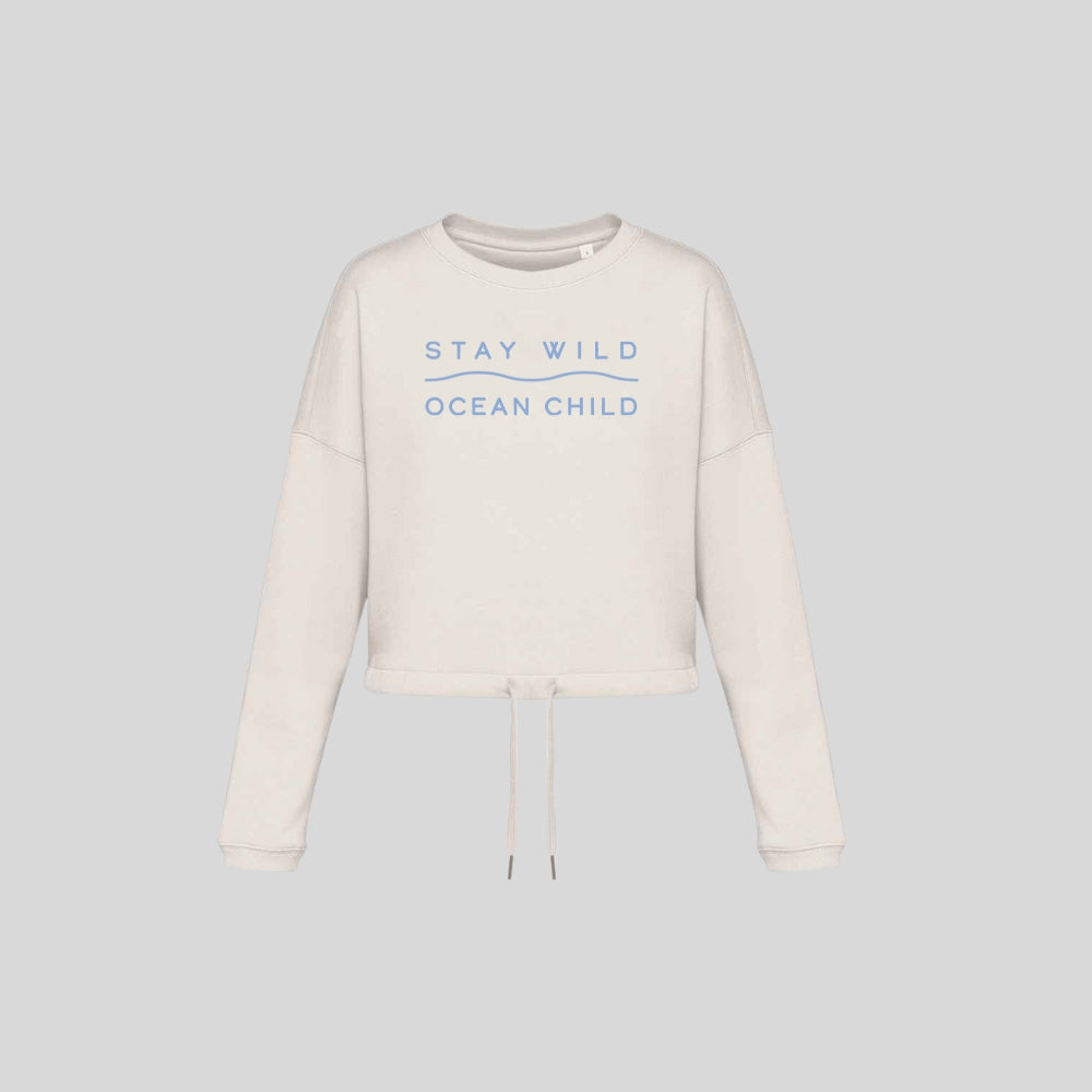 Stay Wild Oversized Cropped Sweat