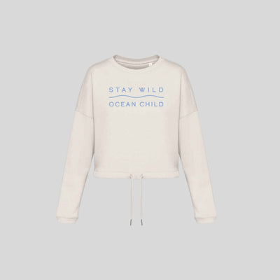 Stay Wild Oversized Cropped Sweat