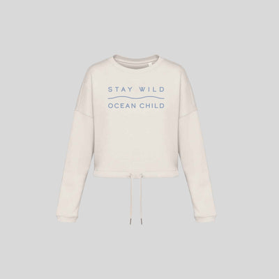Stay Wild Oversized Cropped Sweat