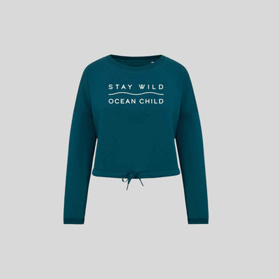 Stay Wild Oversized Cropped Sweat
