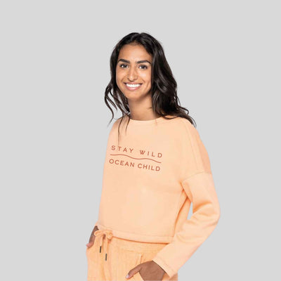 Stay Wild Oversized Cropped Sweat