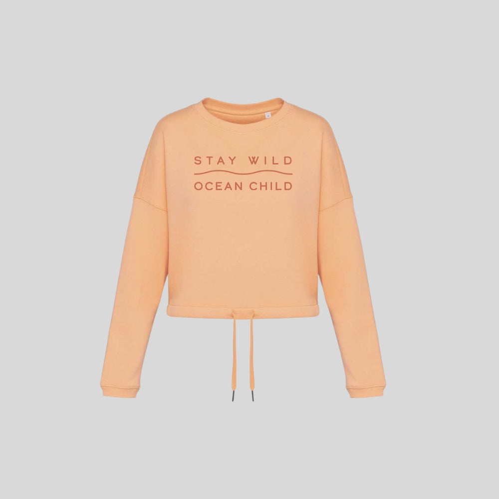 Stay Wild Oversized Cropped Sweat